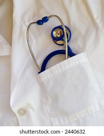 Stethoscope Doctors Lab Coat Pocket Stock Photo 2440632 | Shutterstock