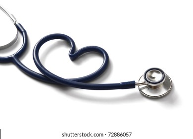 A stethoscope in the form of a heart
