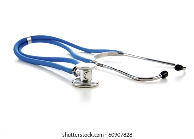 Stethoscope. Isolated On White