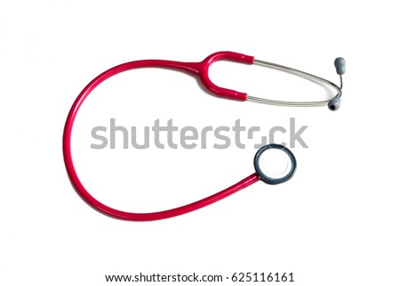 Stethoscope isolated on white.