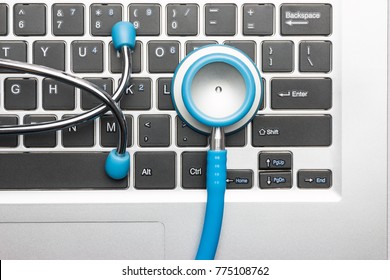 Stethoscope On The Computer