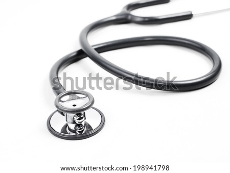 Stethoscope on isolate background ,Close-up