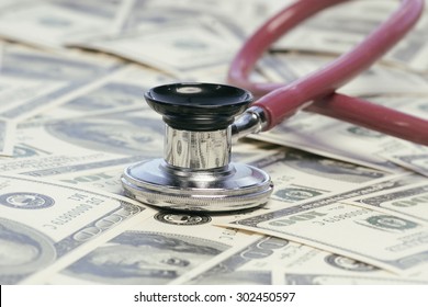 Stethoscope On Money