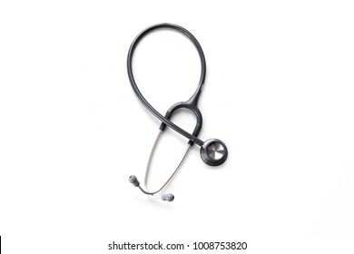 stethoscope on white background - Shutterstock ID 1008753820