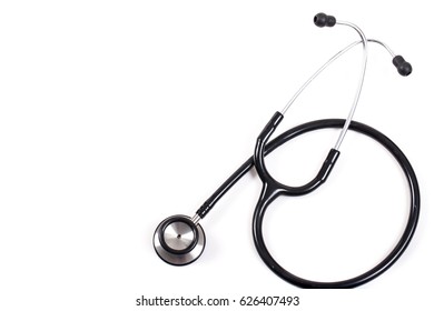 Stethoscope On White Background.