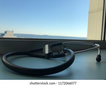 Stethoscope On Window Sill In Hospital