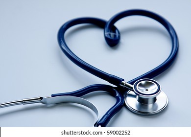 A Stethoscope In The Shape Of A Heart