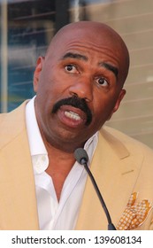 Steve Harvey At The Steve Harvey Star On The Hollywood Walk Of Fame, Hollyood, CA 05-13-13