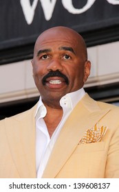 Steve Harvey At The Steve Harvey Star On The Hollywood Walk Of Fame, Hollyood, CA 05-13-13