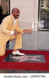 Steve Harvey At The Steve Harvey Star On The Hollywood Walk Of Fame, Hollyood, CA 05-13-13