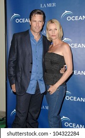 Steve Pate And Nicollette Sheridan  At The La Mer And Oceana World Oceans Day Gala. Private Residence, Los Angeles, CA. 06-08-09