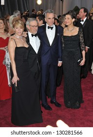 Steven Spielberg & Kate Capshaw & Daniel Day Lewis & Rebecca Miller At The 85th Academy Awards At The Dolby Theatre, Hollywood. February 24, 2013  Los Angeles, CA Picture: Paul Smith