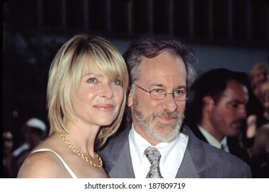 Steven Spielberg And Kate Capshaw At The Premiere Of Minority Report, NYC, 6/17/2002