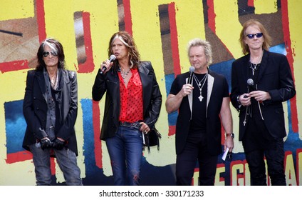 Steven Tyler, Joey Kramer, Joe Perry And Tom Hamilton Of Aerosmith At The Aerosmith 