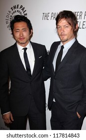 Steven Yeun, Norman Reedus At The Paley Center Annual Los Angeles Benefit, The Lot, West Hollywood, CA 10-22-12