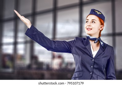 Stewardess Airport Background Stock Photo 795107179 | Shutterstock