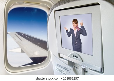 Flight Attendant Instructions Stock Photos Images Photography