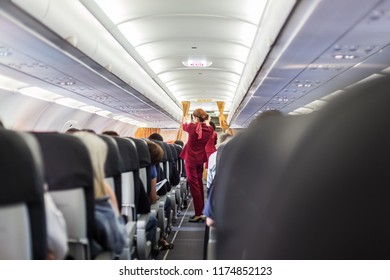 Flight Attendant Instructions Stock Photos Images Photography