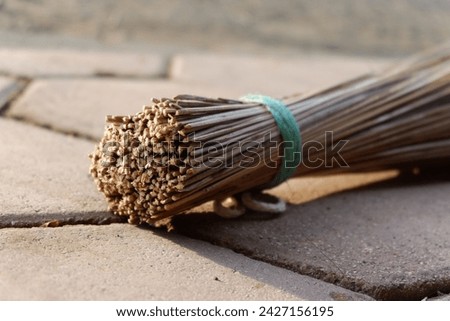 The stick broom is a very traditional broom that is still used today.