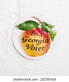 Sticker From Polls Saying I'm A Georgia Voter