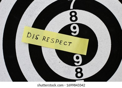 Sticker Text: Disrespect  In The Center Of The Target.