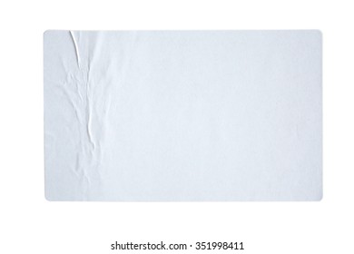 Stickers label isolated on white background