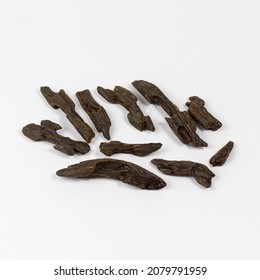 Sticks Of Oud Or Bakhoor With Wite Background.