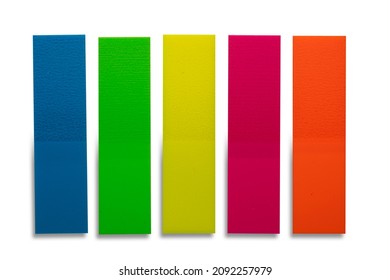 Sticky colored notes. Post note paper, color post it notes isolated on transparent background.