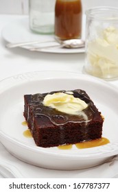 Sticky Date Pudding With A Caramel Sauce