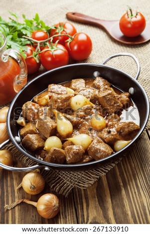 Similar – Image, Stock Photo Beef Stew Meat Vegetable