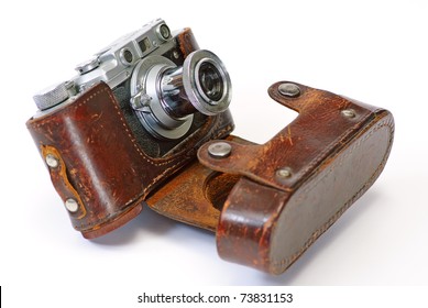 Still life with antique camera