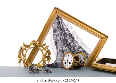 still life from antique objects