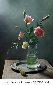 Still Life With With Beautiful Flowers