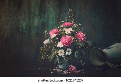 Still Life (Flower Vase Falling)