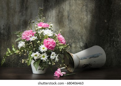 Still Life (Flower Vase Falling)