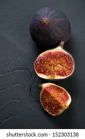 Still Life Fruits: Figs, View From Above, Studio Shot