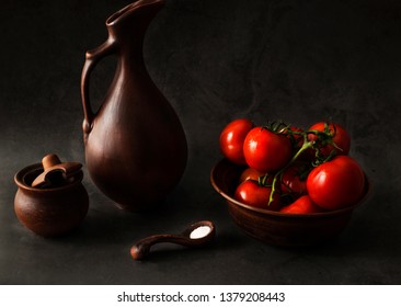 Still Life With Pottery In Low Key Style Images Stock Photos Vectors Shutterstock