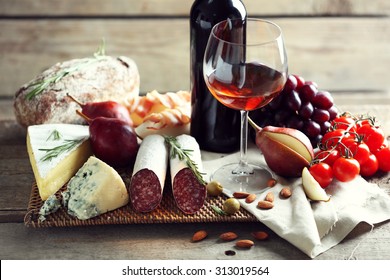 Still life with various types of Italian food and wine - Powered by Shutterstock