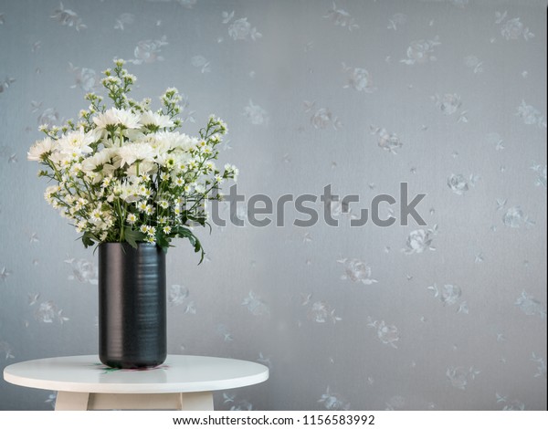 Still Life White Chrysanthemum Flowers White Stock Photo Edit Now