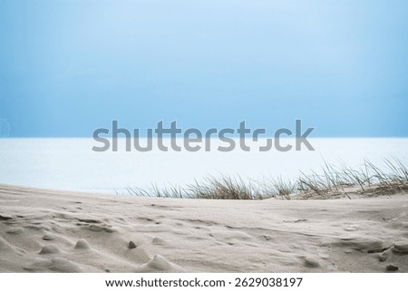 Still spring evening by Baltic sea, Liepaja, Latvia.