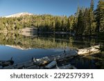 Still Water MIrrors Shadow Lake in Lassen Volcanic National Park