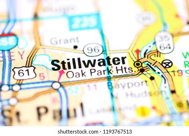 Stillwater. Minnesota. USA On A Map