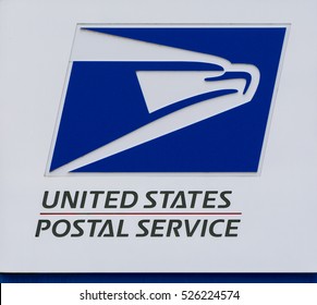 STILLWATER, MN/USA - NOVEMBER 20, 2016: United States Postal Service Sign And Logo.