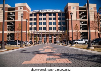 Stillwater, OK - November 10, 2020: OSU Oklahoma State University Cowboys Boone Pickens Football Stadium Entrance