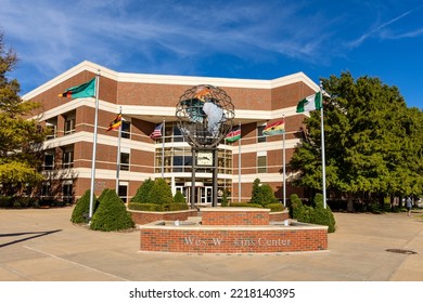 Stillwater, OK - October 21, 2022: The OSU Wes Watkins Center On The Oklahoma State University Campus