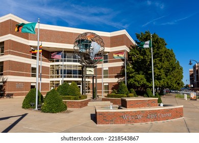 Stillwater, OK - October 21, 2022: The OSU Wes Watkins Center On The Oklahoma State University Campus