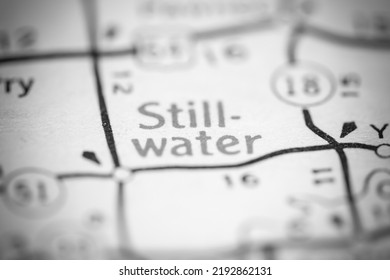 Stillwater. Oklahoma. USA On A Geography Map.