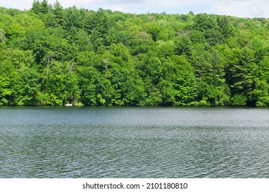 Stillwater Pond In Torrington Connecticut On A Sunny Day In Litchfield County.  