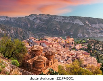 Stilo, Italy With The Byzantine Church At Dusk.