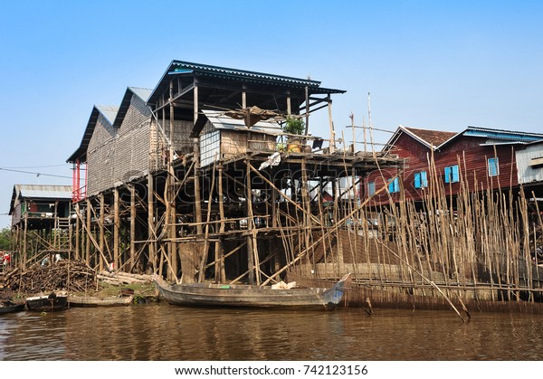 Stilt Houses During Dry Season Along Stock Photo (Edit Now) 742123156